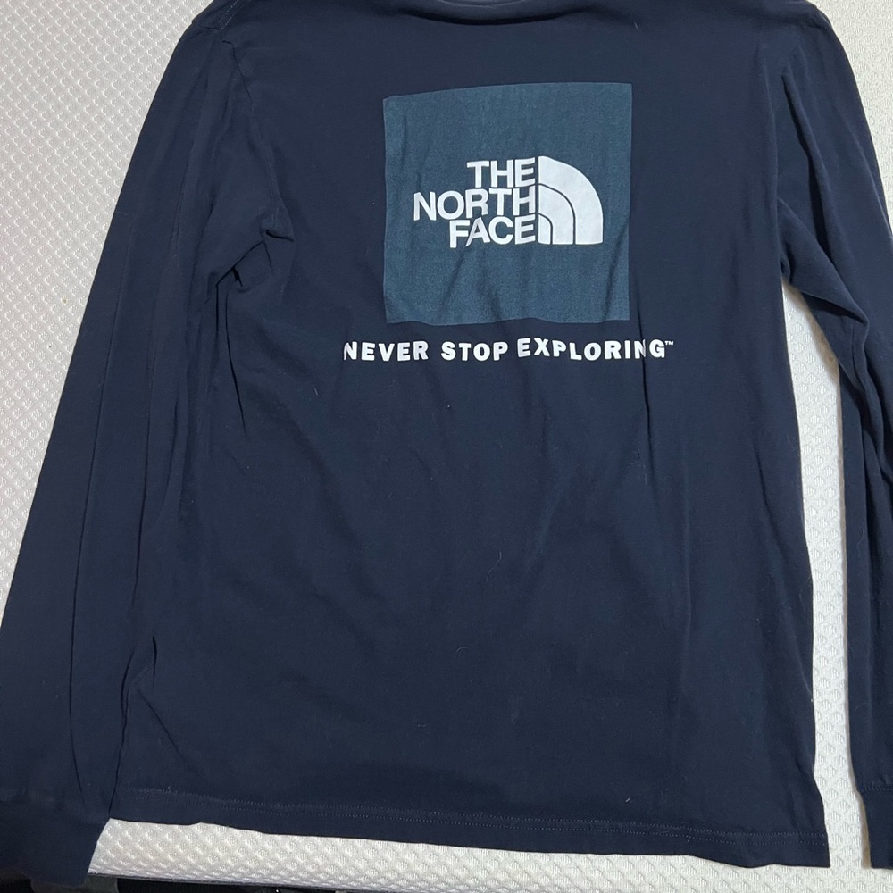 The North Face Dark Blue Long Sleeve Tee